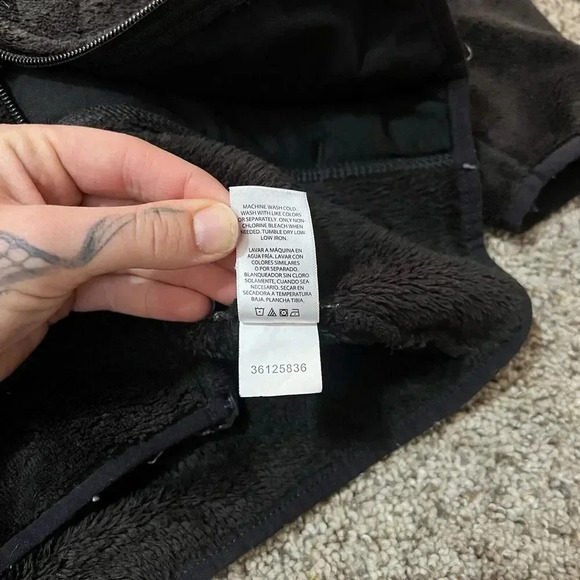 Danskin Ski Fuzzy Full Zip Cozy Jacket Thermal Womens Black Layering Soft Shag - Picture 7 of 10